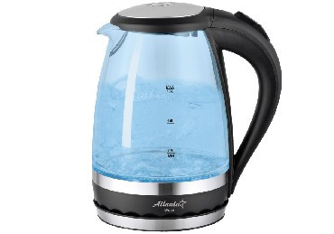 Чайник электрический ATLANTA ATH-2463 black (1,5л. стекло)