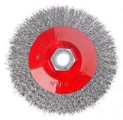 Щетка ЕРМАК 656-042 Щетка металл. для УШМ 115мм/М14 (тарелка)