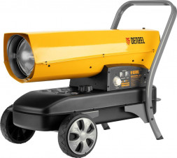 Дизельная тепловая пушка DENZEL Дизельная тепловая пушка DHG45i, 45 кВт, 1000 м3/ч, прямой нагрев, электронный термостат 96485