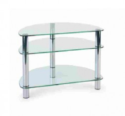 Стойка для TV MD 401 slim/хром/прозр