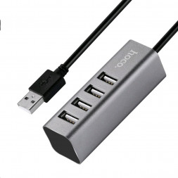 USB хаб HOCO (6957531038139) HB1 USB-хаб 4хUSB - tarnish