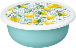 Миска HOMVER Modena Sicily Lemon 1,2л с крышкой с декором (зеленый) 223164018/05 HOMVER Modena Sicily Lemon 1,2л с крышкой с декором (зеленый) 223164018/05