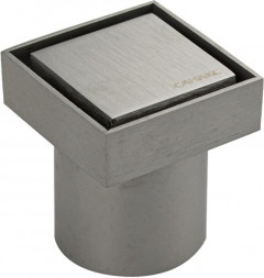 Трап САНАКС 1188 Трап 60 х 60 мм, выход 50 мм вертикальный, литая крышка, из нержавеющей стали, с сухим затвором, цвет САТИН