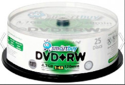 Оптический диск SMARTBUY (SB000062) DVD+RW 4, 7GB 4X CB-25
