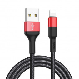 Дата-кабель HOCO (6957531080206) X26 USB (m) - 8 Pin (m) 1.0m - красный