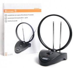 Антенна комнатная СИГНАЛ SAI-208 DVB-T2/ДМВ+МВ, активная