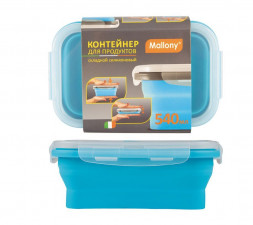 Контейнер складной силиконовый MALLONY Контейнер складной силиконовый, MIGLIORE (540 мл, РР, силикон) (985878)