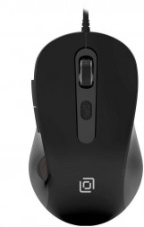 Мышь OKLICK Мышь Оклик 211M черный оптическая 2400dpi USB для ноутбука 6but