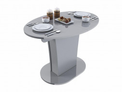 Стол-трансформер BONMEBEL Bergamo Стол-трансформер-5 (овальный) эмальсерый глянец (2 пак.)