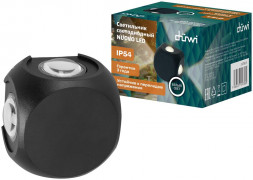 Светильник настенный накладной DUWI 24789 4 NUOVO LED 4Вт 4200К термостойкий пластик черный