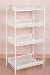 Этажерка ЗМИ Этажерка &quot;Ладья 34С&quot; (LADYA 34С storage rack), белый Э558 Б