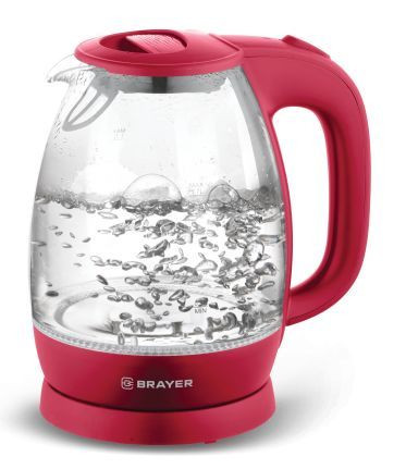 Чайник электрический BRAYER BR1045RD стекло