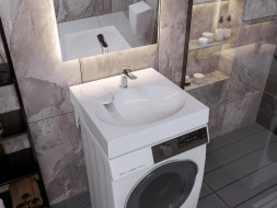 Раковина подвесная на стиральную машину PAOLA Liguria 600 Белый