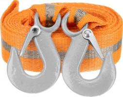 Трос STELS Трос буксировочный 10 т, 5 м, 2 крюка, сумка на молнии Россия