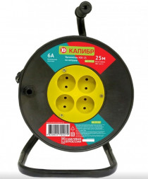 Удлинитель КАЛИБР Удлинитель на катушке УСК-25 (2х0,75)