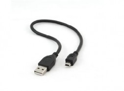 Кабель GEMBIRD/Cablexpert (08178) CCP-USB2-AM5P-1 AM/miniBM 5P 0.3м экран (10)