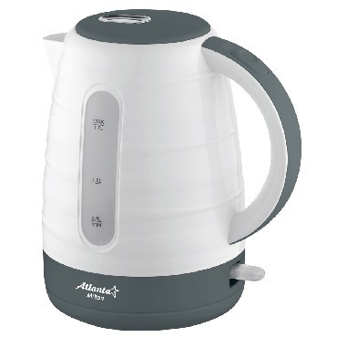 Чайник электрический ATLANTA ATH-2375 white (1,7л. пластик)