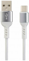 Кабель PERFEO (U4906) USB A вилка - Type-C вилка, 2.4A, белый, длина 1 м., Type-C Premium