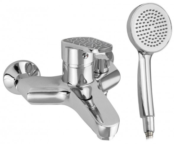 Смеситель для ванны BRIMIX 3310 Смеситель в ванную шаровый короткий нос ручка с черной мозаикой