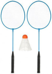 Набор для бадминтона ECOS Набор для игры в бадминтон BS-01 (2 ракетки + волан) 105036