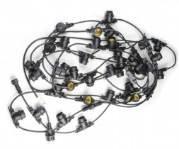 Гирлянда UNIEL (UL-00006440) UDL-K110 40/E27/10M IP65 BLACK BELT-LIGHT Гирлянда Белт-лайт, 10 м + 1,5м сетевой шнур