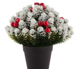 Украшение ВОЛШЕБНАЯ СТРАНА Украшение декоративное &quot;Елка заснеженная в горшке&quot; 7636