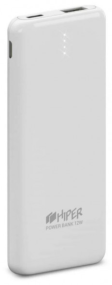 Аккумулятор внешний HIPER PSL5000 WHITE 5000mAh 2.1A 2xUSB белый