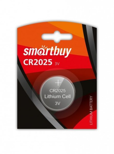 Элементы питания SMARTBUY (SBBL-2025-1B) Литиевый элемент питания CR2025/1B (12/720)
