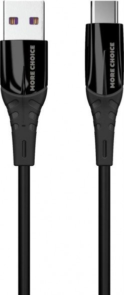 Кабель MORE CHOICE (4620202550033) K35a USB 3.0A для Type-C силикон 1м Black