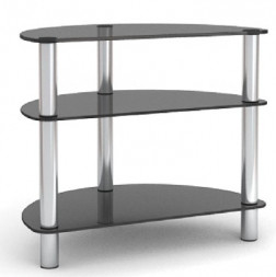 Стойка для TV MD 401 slim/хром/дымч