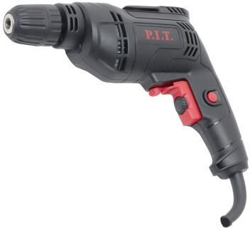Дрель электрическая P.I.T. Дрель электрич. PBM10-C (550Вт, БЗП 10мм, 0-3300 об/мин, фиксатор оборотов, скоба для ремня) P.I.T. Дрель электрич. PBM10-C (550Вт, БЗП 10мм, 0-3300 об/мин, фиксатор оборотов, скоба для ремня)