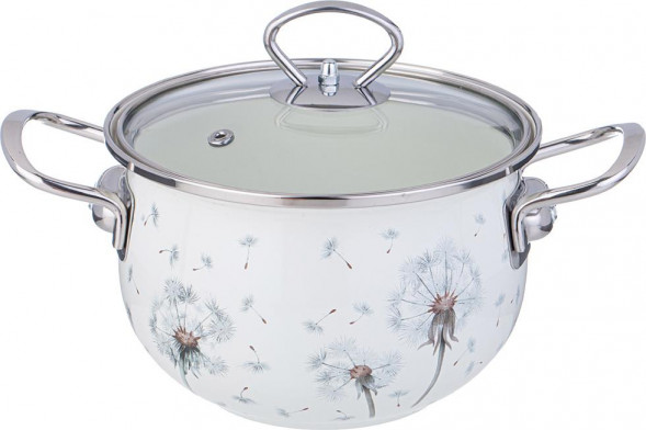 Кастрюля AGNESS 943-056 DANDELION со ст.крышкой 2л