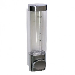 Дозатор д/жидкого мыла GFMARK 622 Дозатор жидкого мыла пластиковый хромированный закруглённый-200 мл