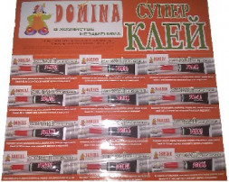 Клей DOMINA 18508 супер клей 3гр. лист 12шт (36)