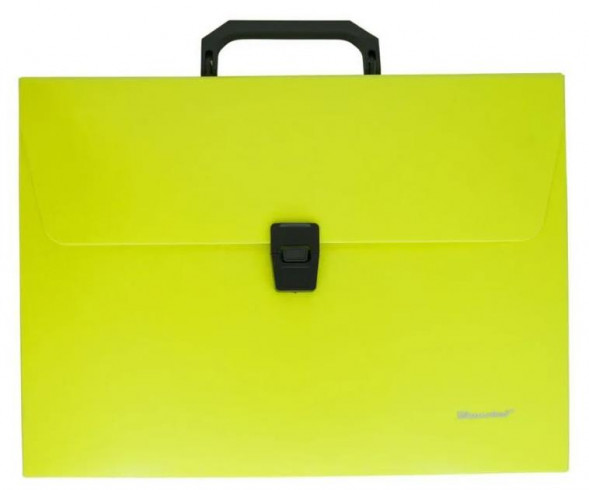 SILWERHOF Портфель 322715-02 1 отдел. A4 пластик желтый неон