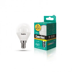 Лампа CAMELION (12027) LED5-G45/830/E14/5Вт