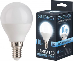 Лампа светодиодная ENERGY LED G45-10-E14-6500 (109320)