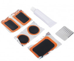 Велоаксессуары SILAPRO Ремкомплект велосипедный Мини (клей 4гр, 5 заплаток, терка) 195-045