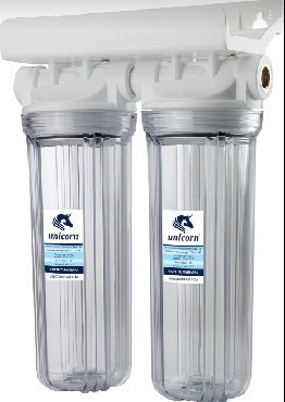 Фильтр для воды UNICORN Магистральный 10 2Р DUO 3/4 UN +ключ, кронштейн