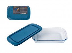 Форма для выпечки MALLONY BELLISSIMO 1,6 л, с пласт крышкой, из боросиликатного стекла (103628)