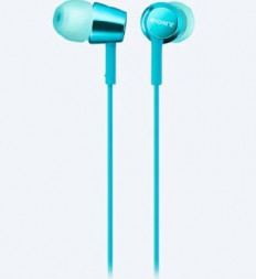 Наушники SONY MDR-EX155/L Цвет голубой