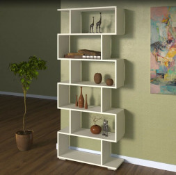 Стеллаж МЕБЕЛЬ-КОМПЛЕКС НАЙС Шкаф для документов исп.1 Белый