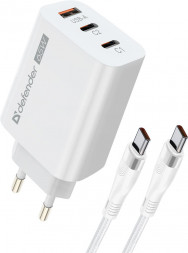 СЗУ DEFENDER (83681) СЗУ UPС-60 65W, USB A+C+С, кабель Type-C