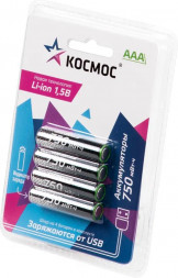 Аккумулятор КОСМОС KOCR03Li750mWh4BL черный