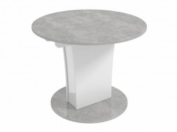 Стол-трансформер BONMEBEL Bergamo Стол-трансформер-6 (круглый) ателье светлый лак/белый (2 пак.)
