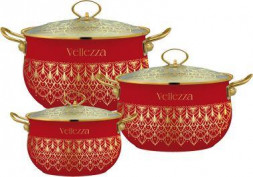 Набор кастрюль VELLEZZA VZ-1004RD