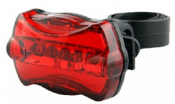 Фонарь STELS Фонарь задний JY-004T 5 светодиодов 7 режимов красно-чёрный 560021 KU06835