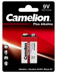Элементы питания CAMELION 6LR61 PLUS ALKALINE BL-1 (6LR61-BP1, батарейка,9В)