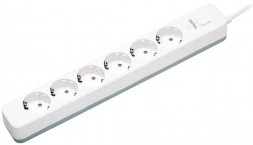 сетевой фильтр PERFEO (PF_C3973) POWER STREAM - 6 роз - 5,0 м - белый