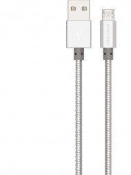 Кабель MORE CHOICE (4627151192000) K31m USB (m)-microUSB (m) 1.0м - серебро